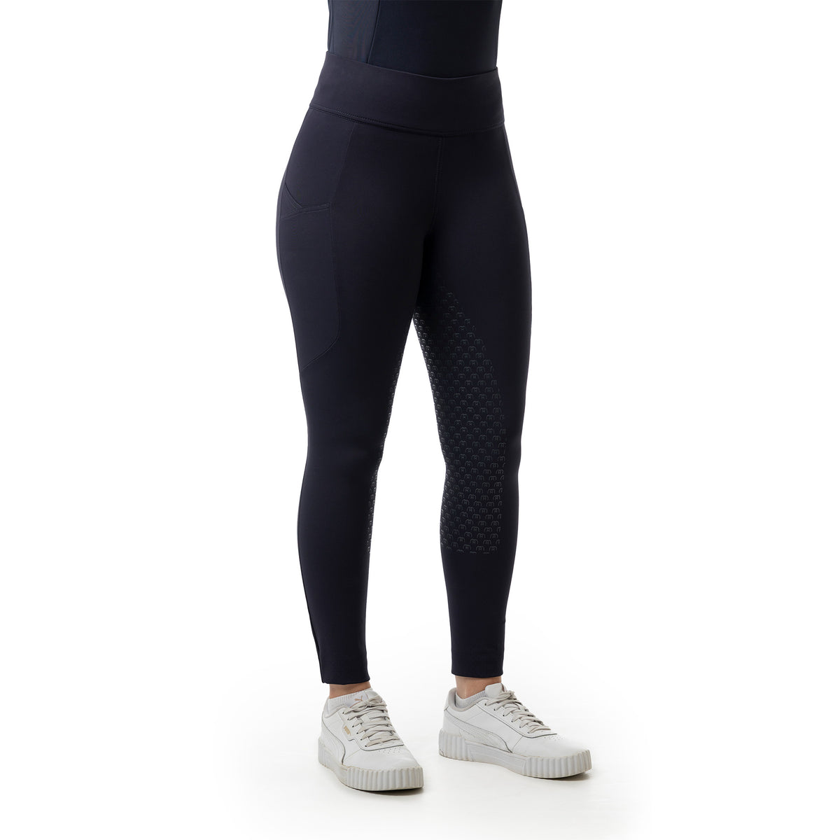 Reitleggings Damen Knee Grip Pro Shape Damenleggings