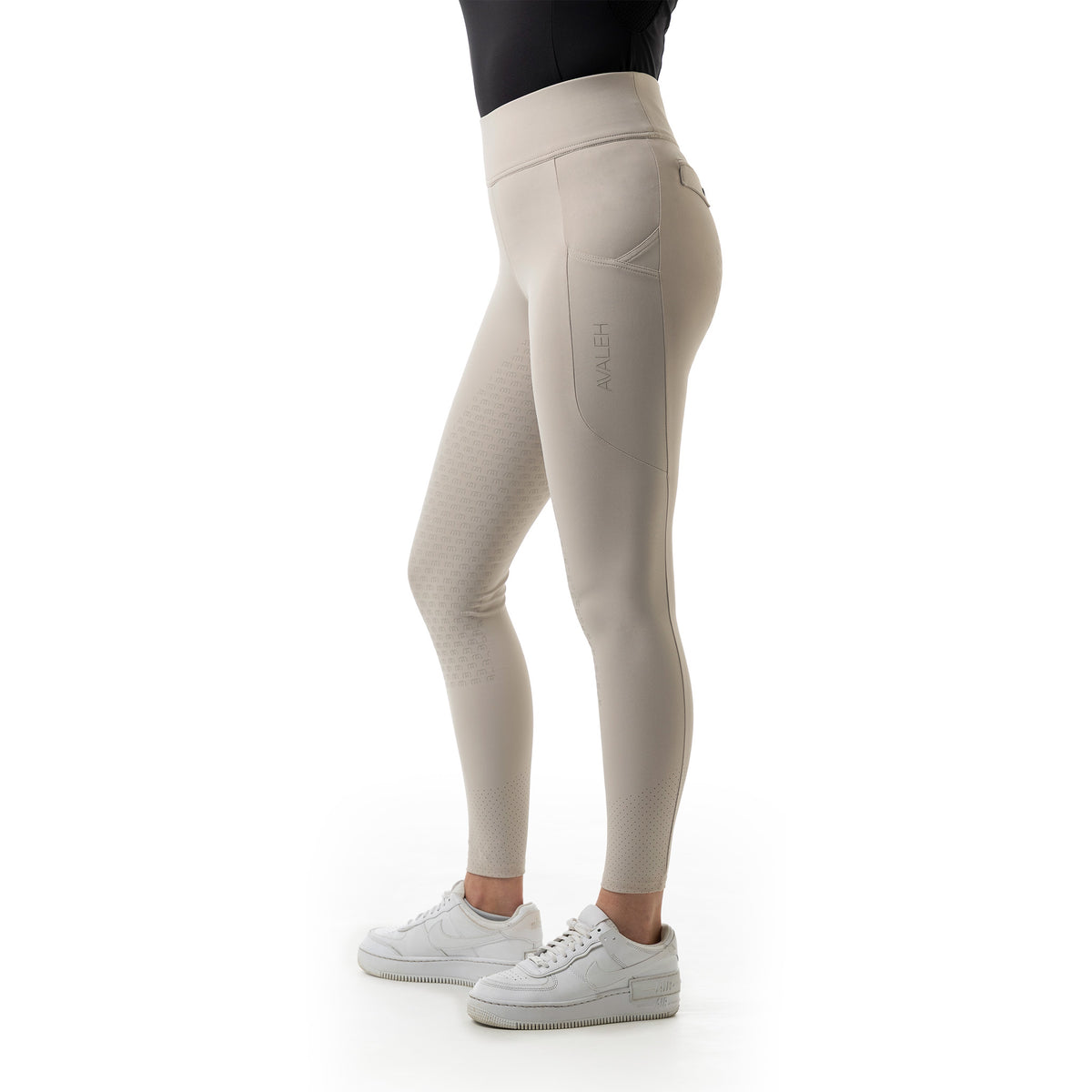 Reitleggings Damen Knee Grip Pro Shape Damenleggings