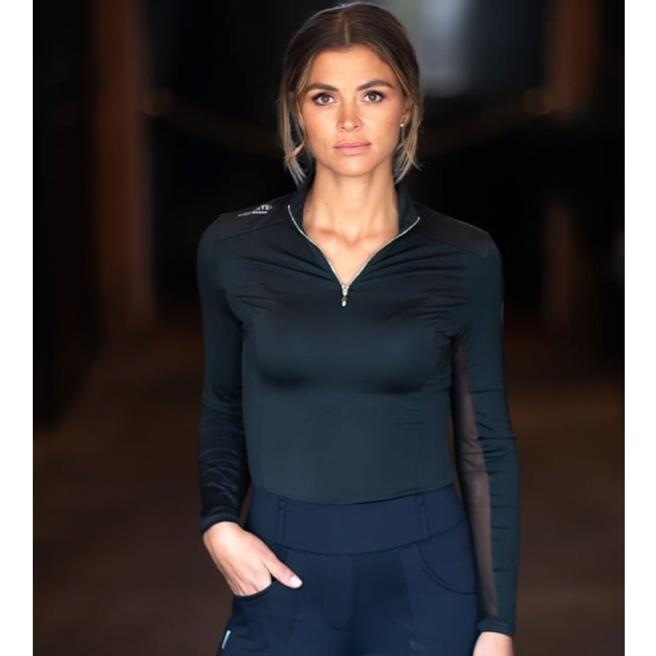 Baselayer Damen Air Breeze Black Edition Longsleeve