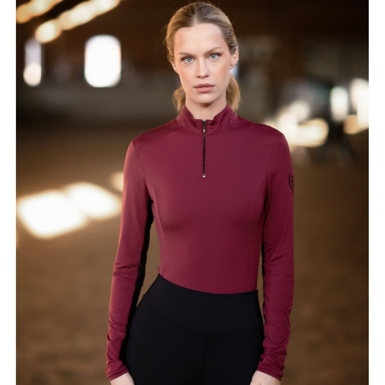 Baselayer Damen Air Breeze Bordeaux Longsleeve