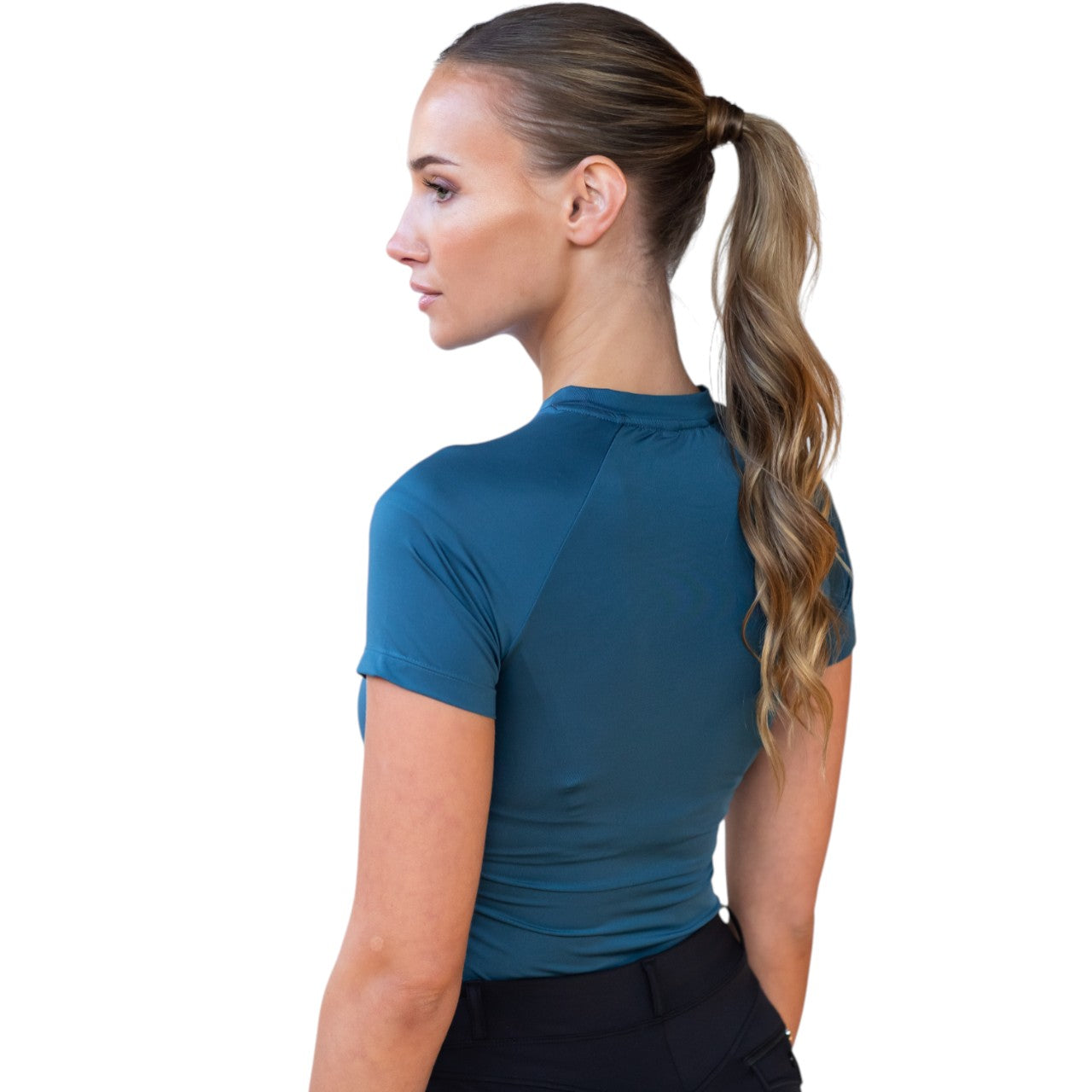 Baselayer Damen Kurzarm Dynamic Teal Blue Shortsleeve