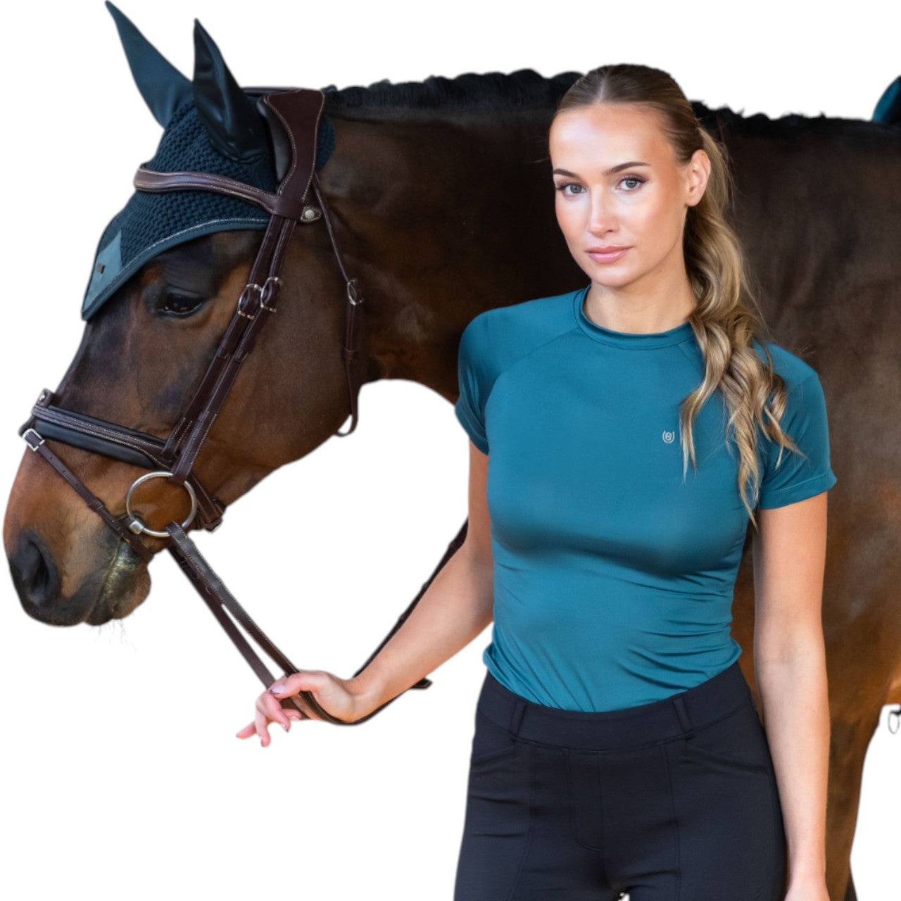 Baselayer Damen Kurzarm Dynamic Teal Blue Shortsleeve