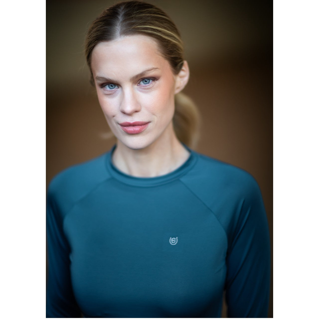 Baselayer Damen Langarm Dynamic Teal Blue Longsleeve