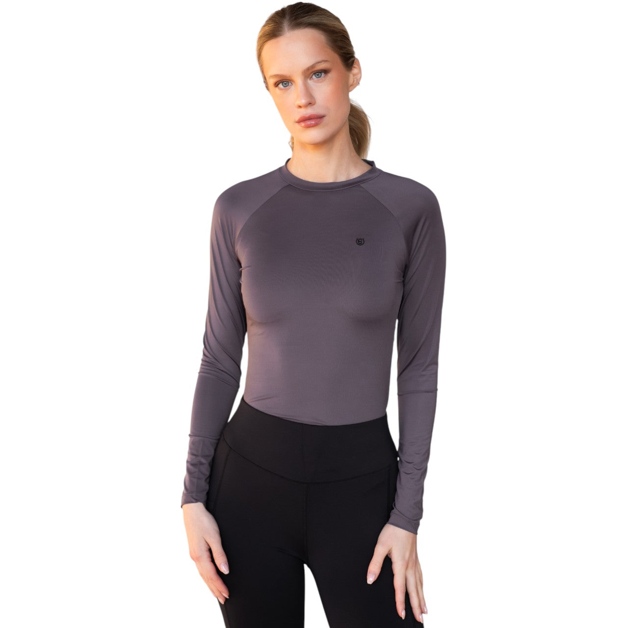 Baselayer Damen Langarm Dynamic Dark Violet Longsleeve
