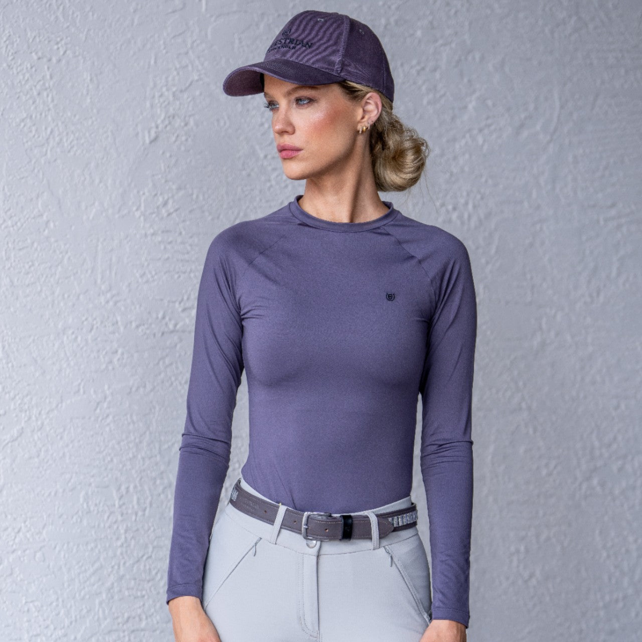 Baselayer Damen Langarm Dynamic Dark Violet Longsleeve
