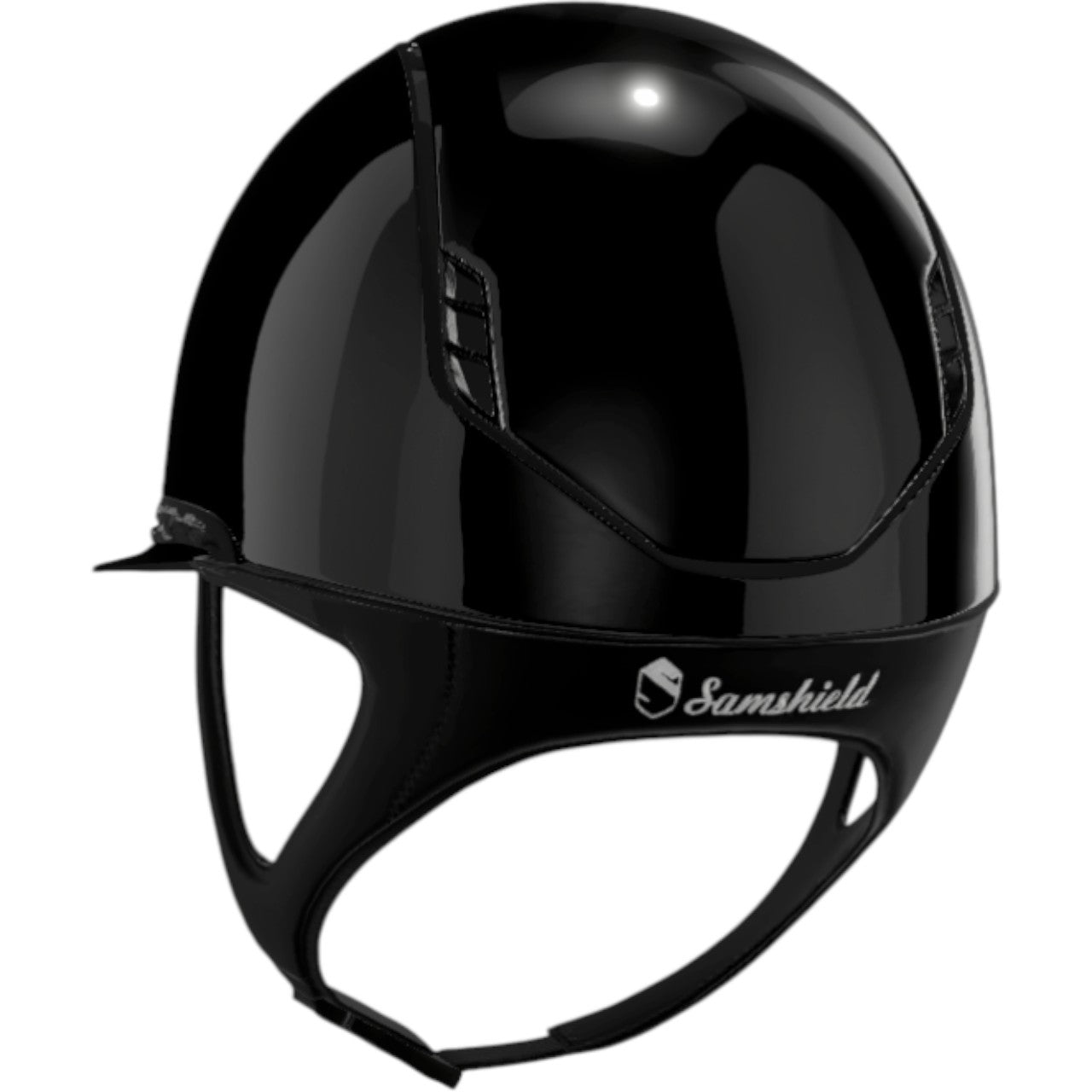 Reithelm Miss Shield 2.0 Shadowglossy | Flower Swarovski / Matt Black | Crystal Fabric Black