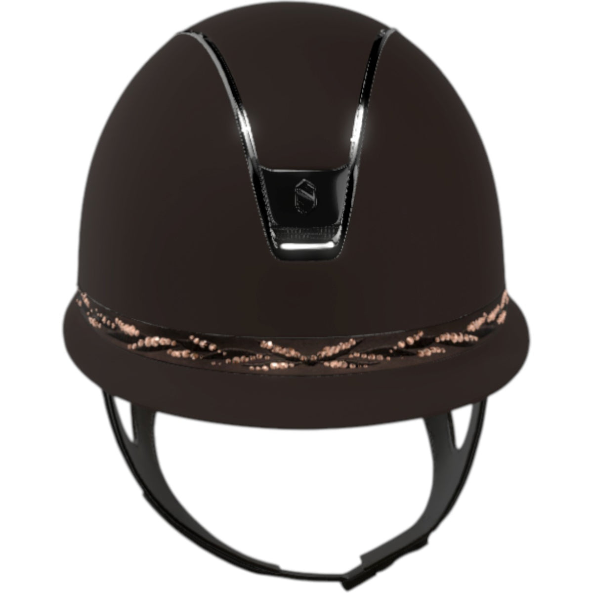Reithelm Miss Shield 2.0 Shadowmatt Brown | Flower Swarovski Brown | Chrome Black