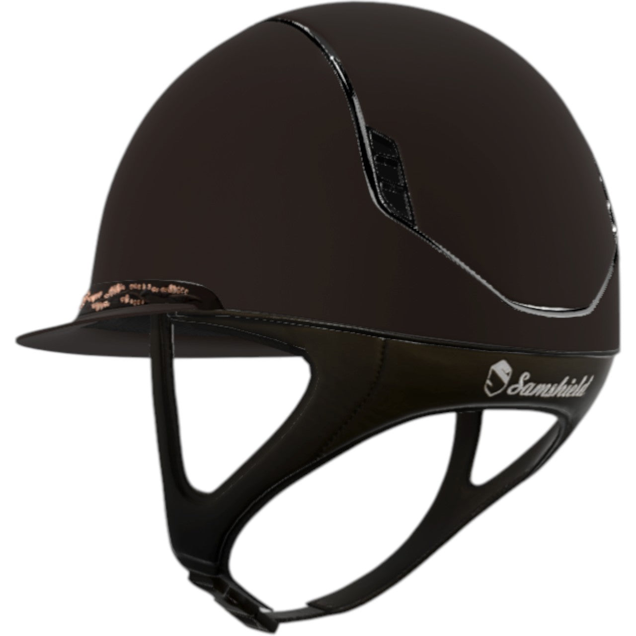 Reithelm Miss Shield 2.0 Shadowmatt Brown | Flower Swarovski Brown | Chrome Black