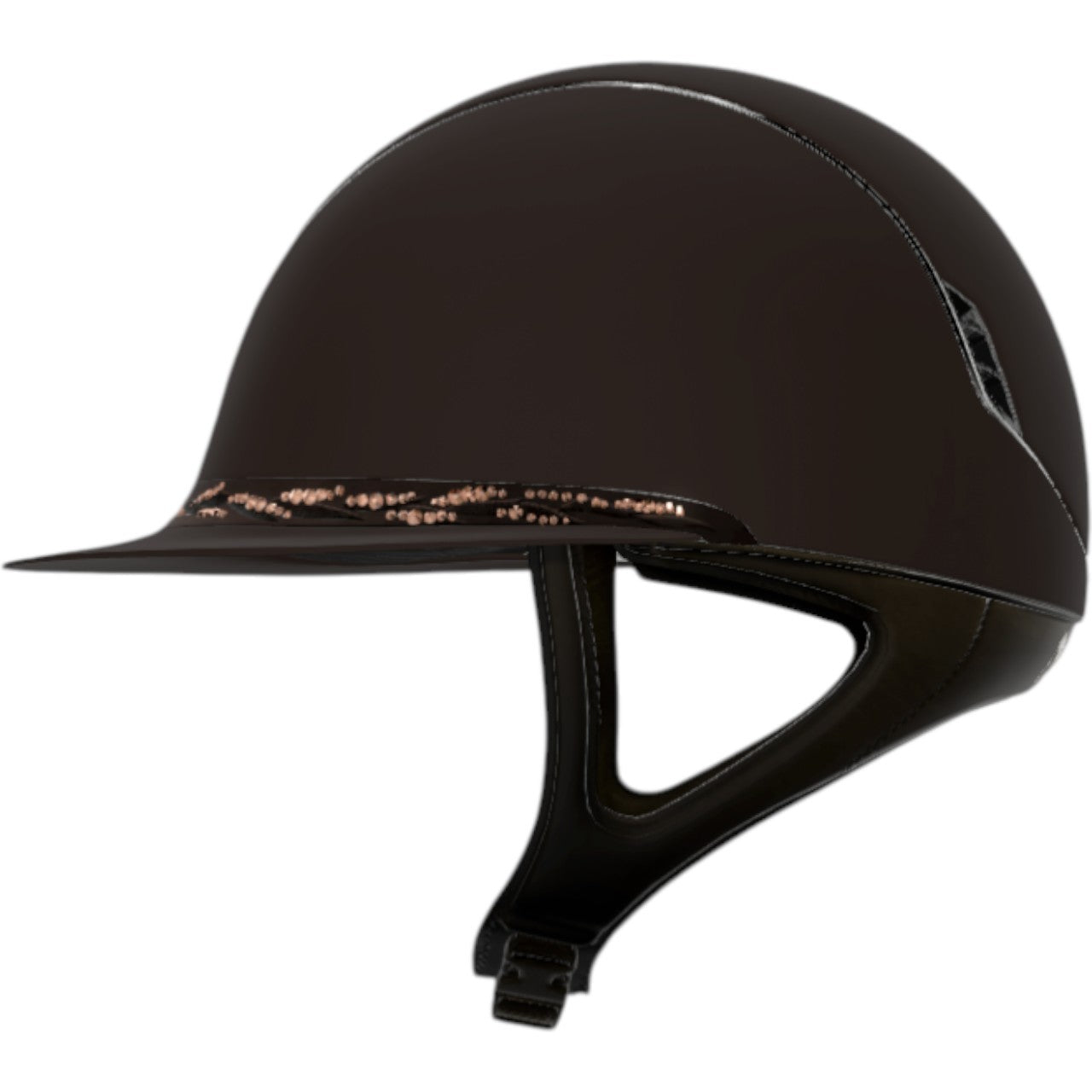 Reithelm Miss Shield 2.0 Shadowmatt Brown | Flower Swarovski Brown | Chrome Black