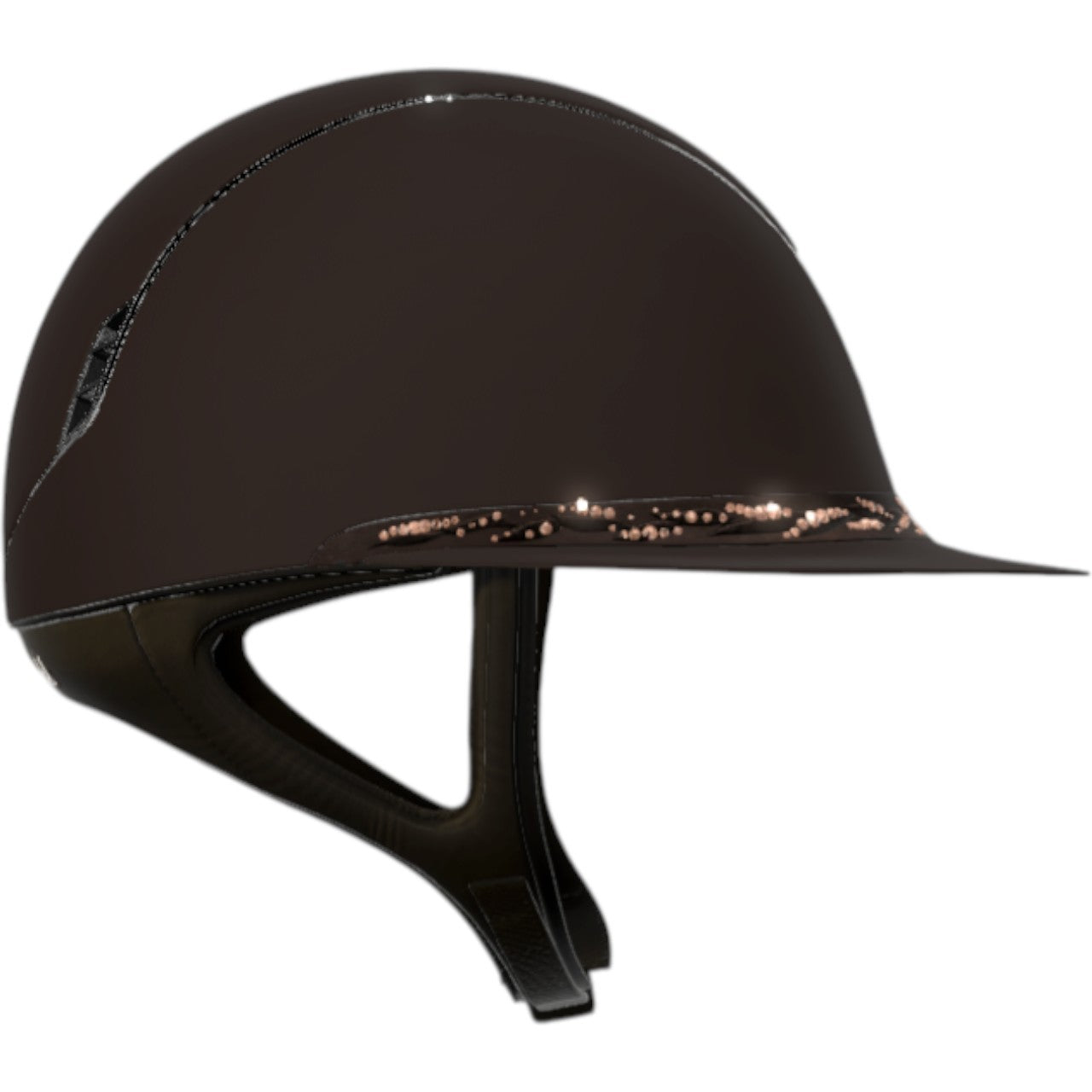 Reithelm Miss Shield 2.0 Shadowmatt Brown | Flower Swarovski Brown | Chrome Black
