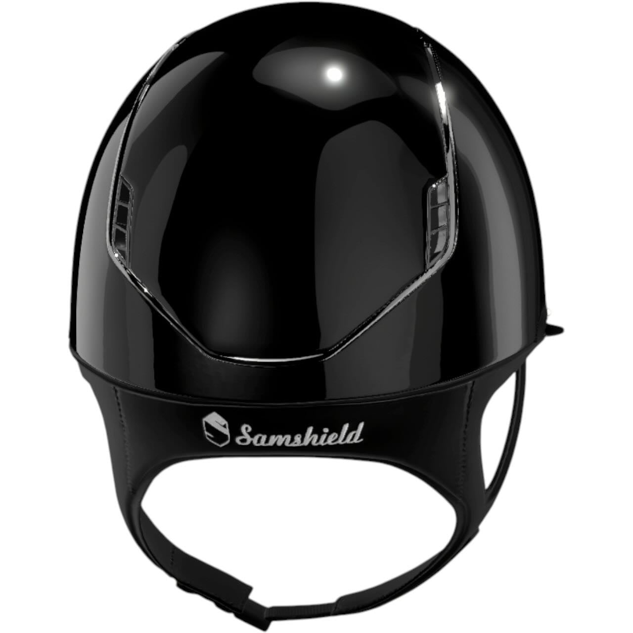 Reithelm Miss Shield 2.0 Glossy Black FB Celestial Crystal Black Trim + Blason Black Chrome Konfiguration