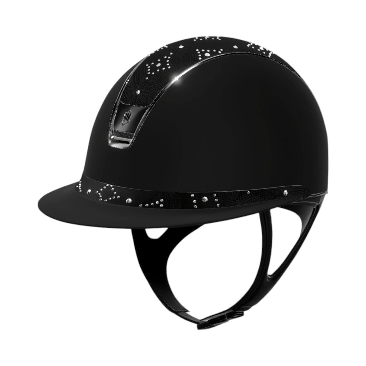 Reithelm Miss Shield 2.0 Shadow Black Top + FB Celestial Crystal Black Trim + Blason Black Chrome Konfiguration