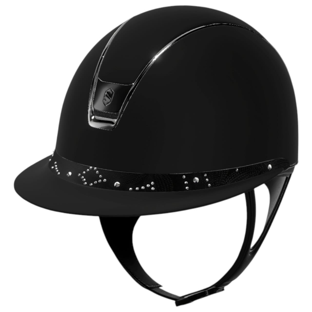 Reithelm Miss Shield 2.0 SM Black FB Celestial Crysatl Black Trim + Blason Black Chrome Konfiguration