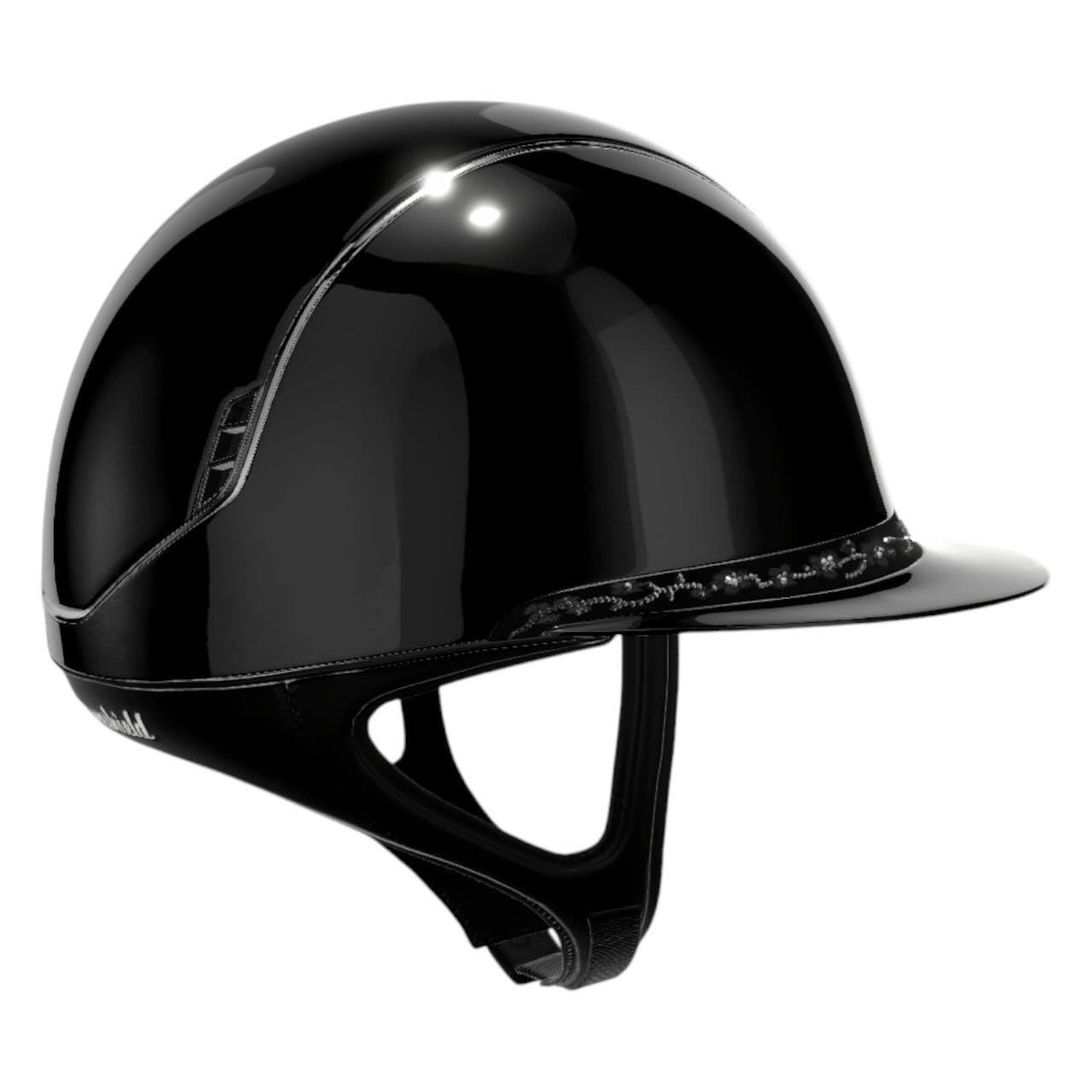 Reithelm Miss Shield 2.0  SG Black FB Cherry Blossom Black Trim + Blason Black Chrome Konfiguration
