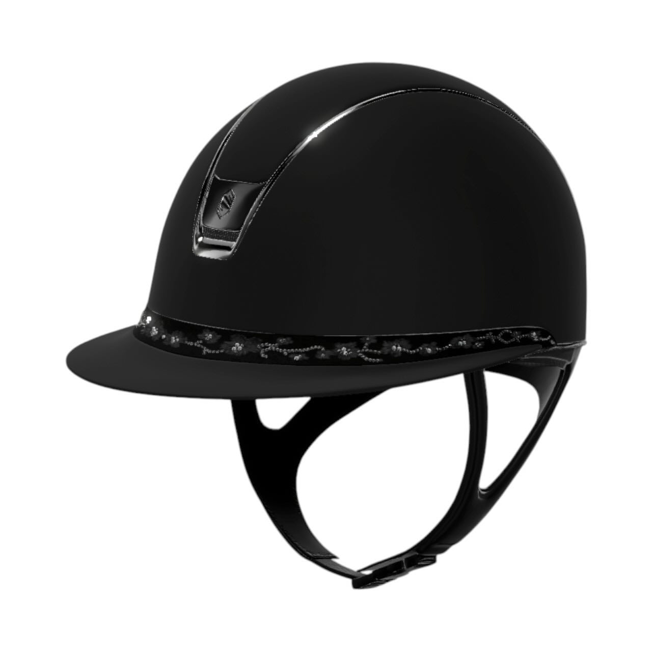 Reithelm Miss Shield 2.0 SM Black FB Cherry Blossom Black Trim + Blason Black Chrome Konfiguration