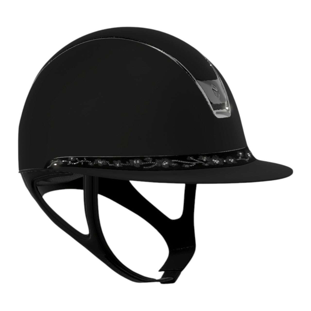 Reithelm Miss Shield 2.0 SM Black FB Cherry Blossom Black Trim + Blason Black Chrome Konfiguration
