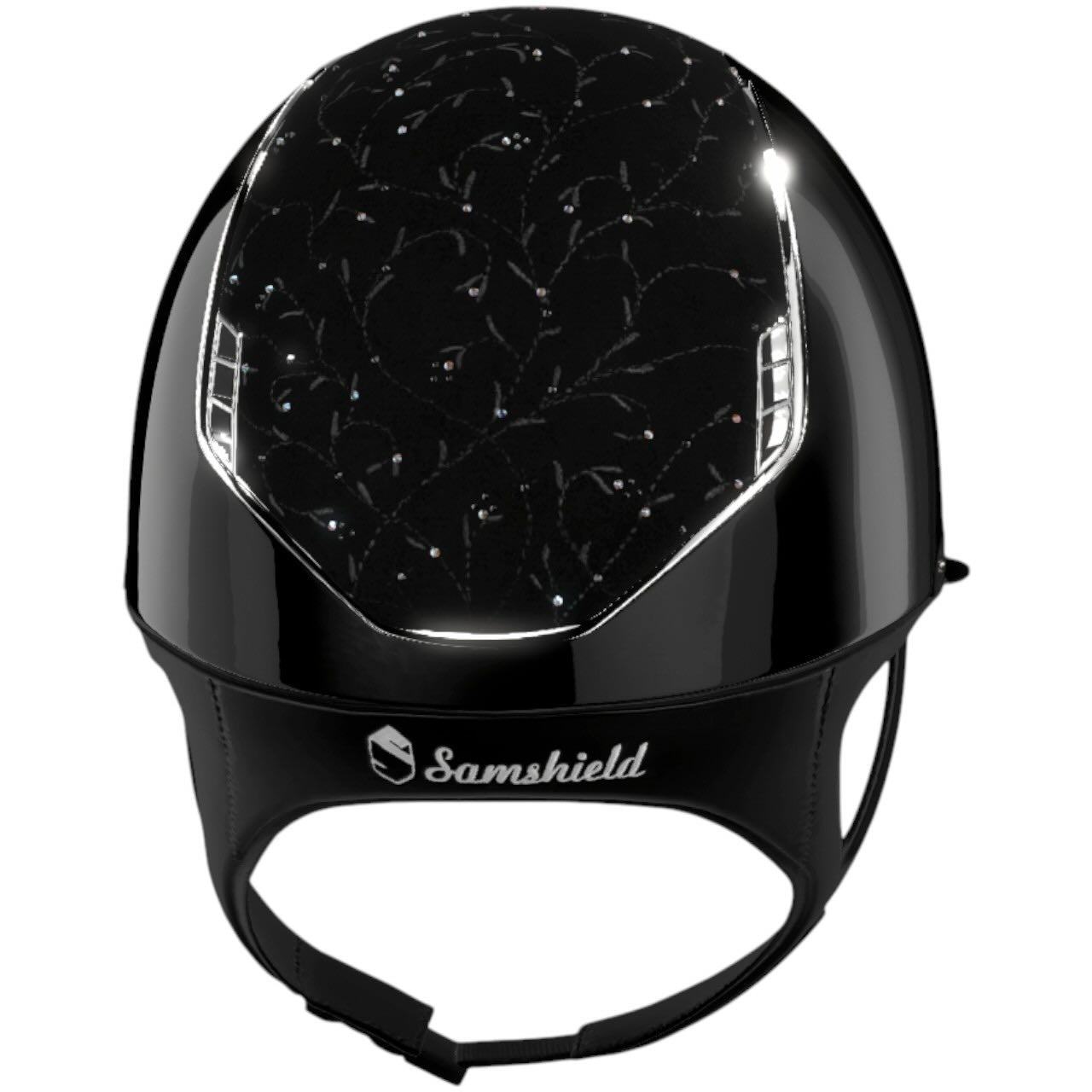 Reithelm Miss Shield 2.0 SG Black Top + FB Floral Trim + Blasn Chrome Silver Konfiguration