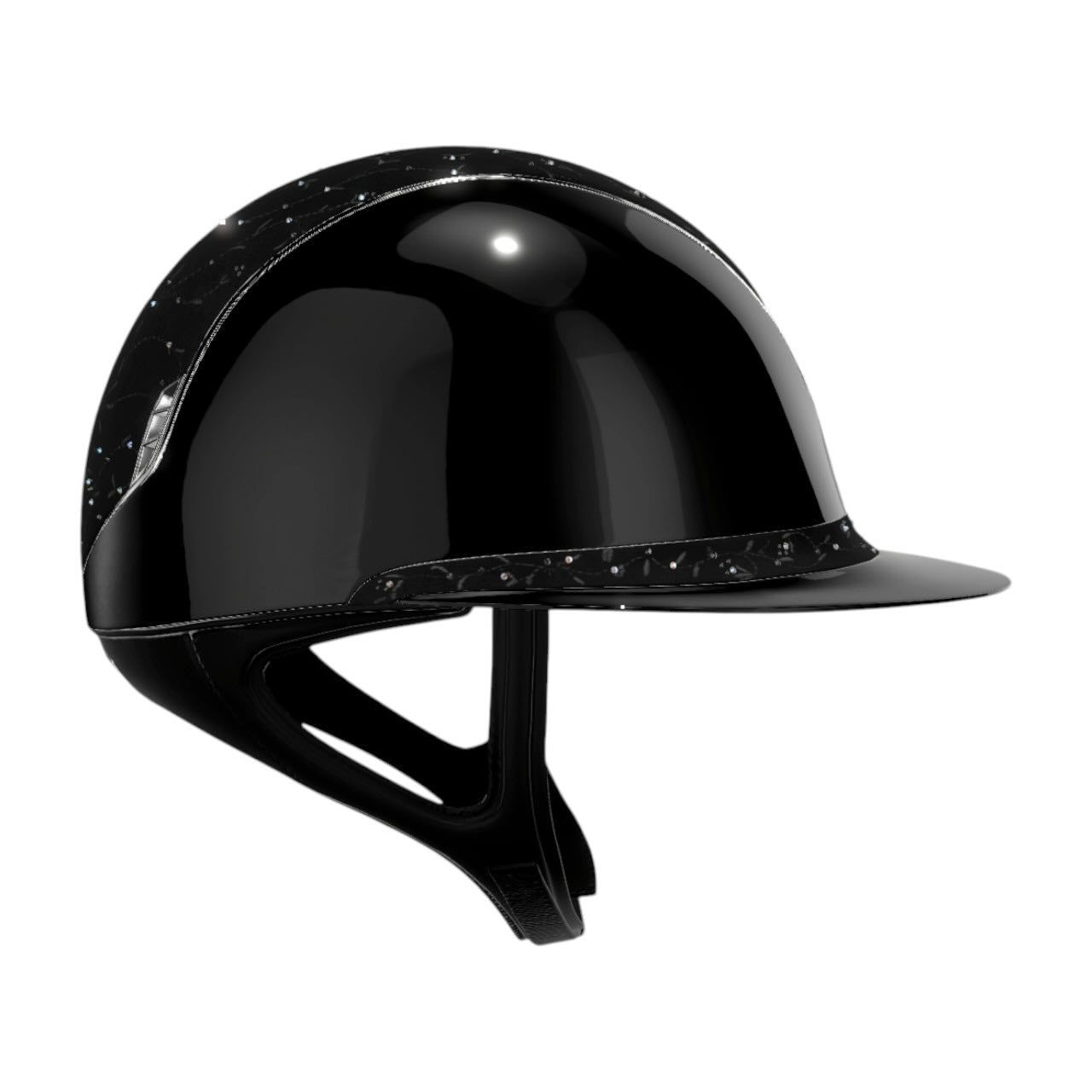 Reithelm Miss Shield 2.0 SG Black Top + FB Floral Trim + Blasn Chrome Silver Konfiguration
