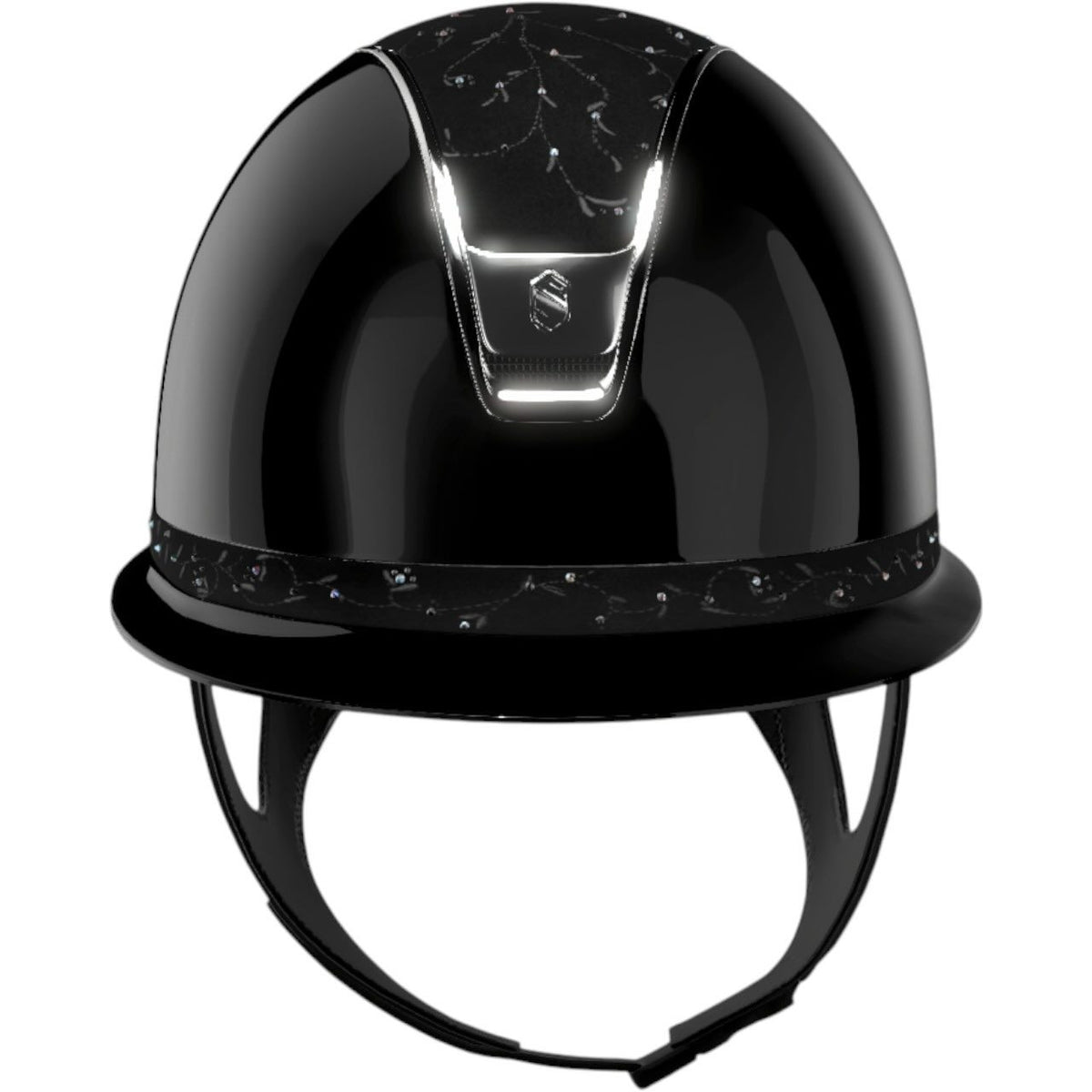 Reithelm Miss Shield 2.0 SG Black Top + FB Floral Trim + Blasn Chrome Silver Konfiguration