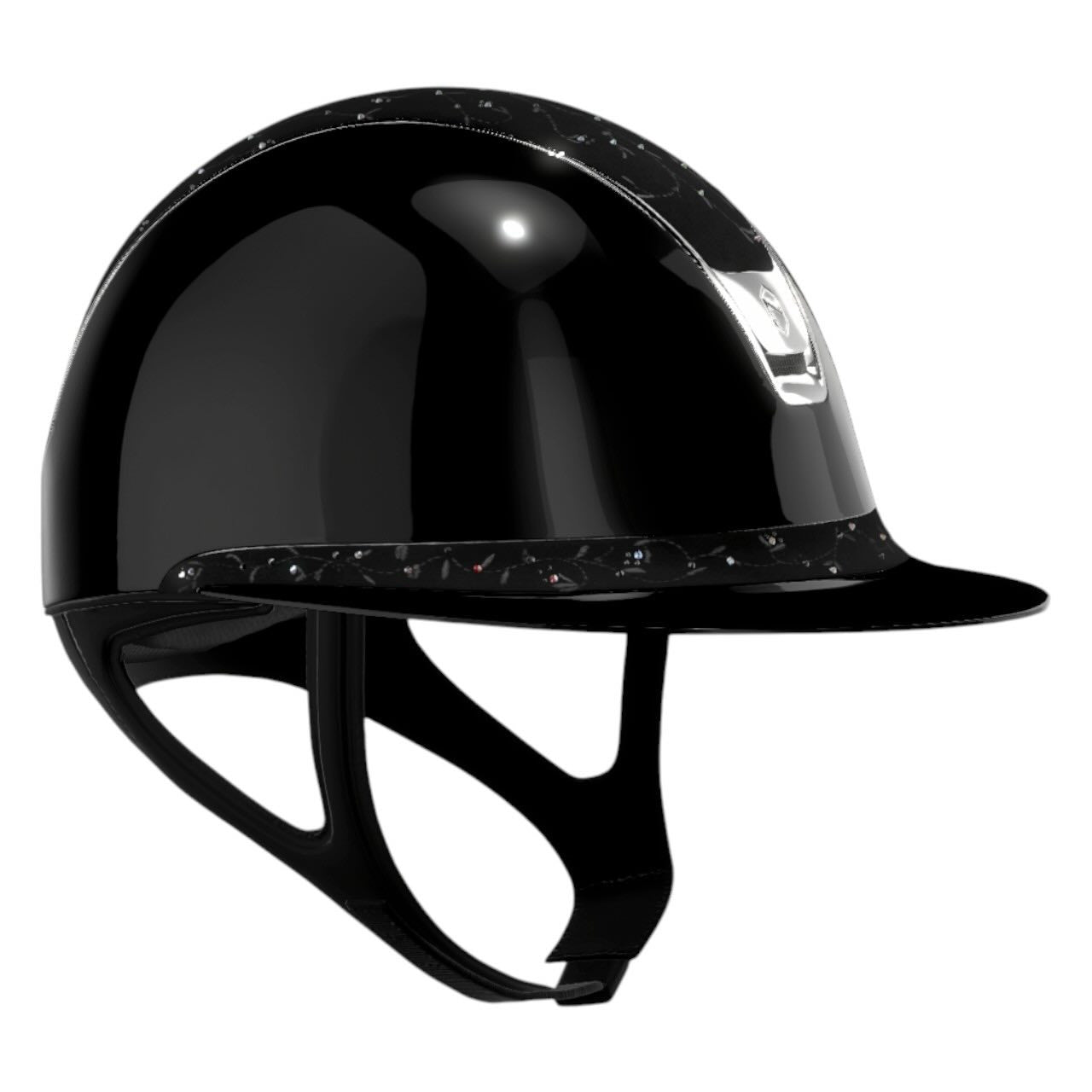 Reithelm Miss Shield 2.0 SG Black Top + FB Floral Trim + Blasn Chrome Silver Konfiguration