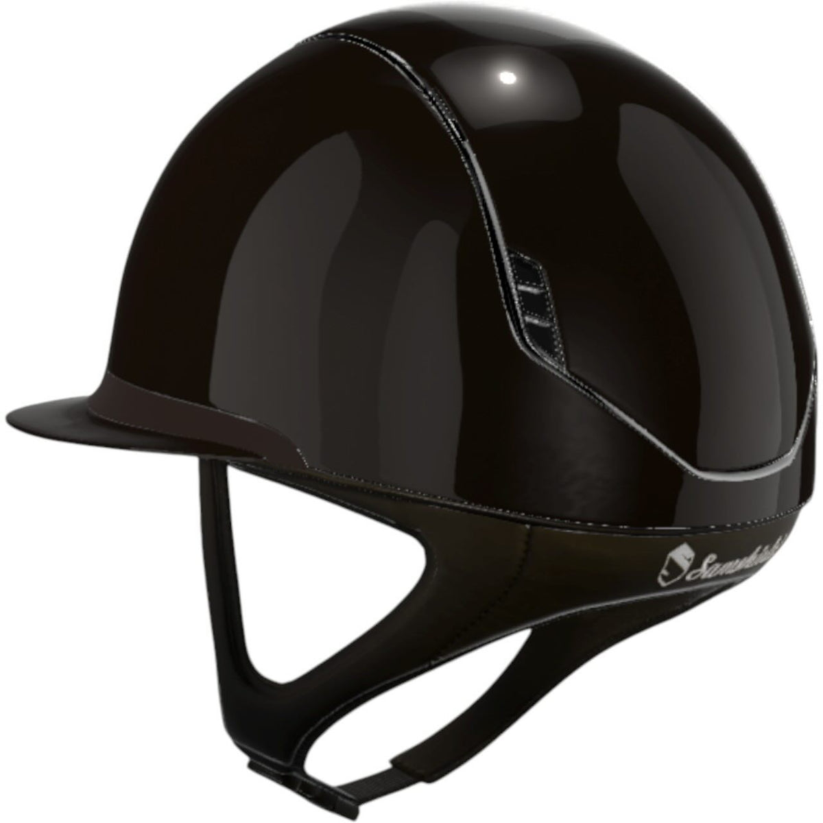 Reithelm Miss Shield 2.0 Glossy Brown Trim + Blason Chrome Black