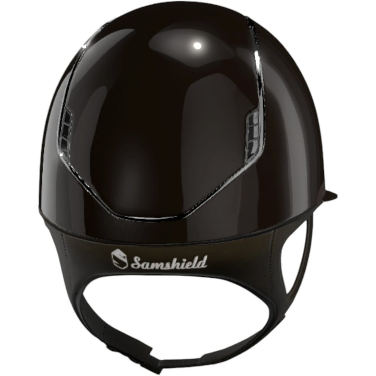 Reithelm Miss Shield 2.0 Glossy Brown Trim + Blason Chrome Black