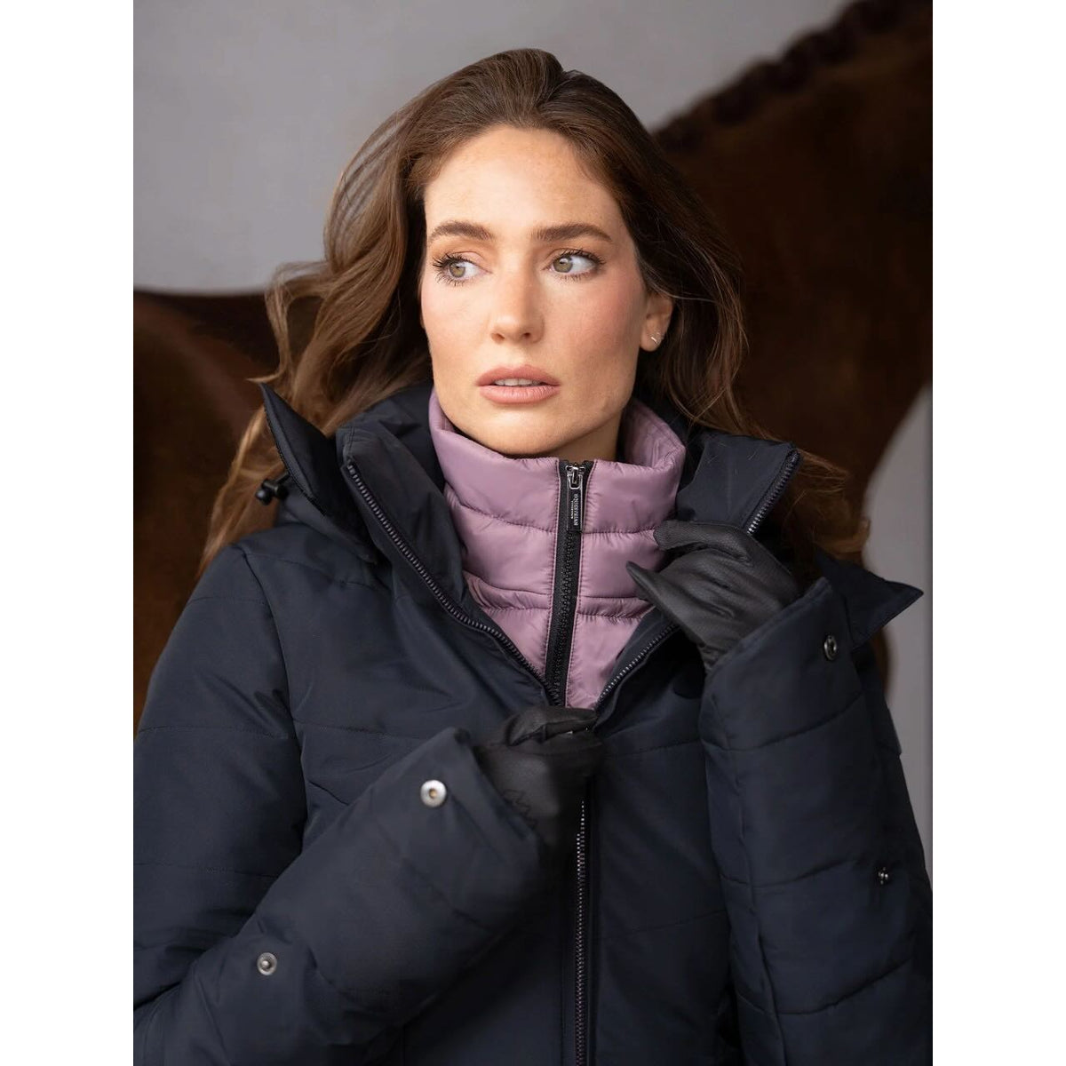 Wintermantel Damen Denali Black Blush Parka