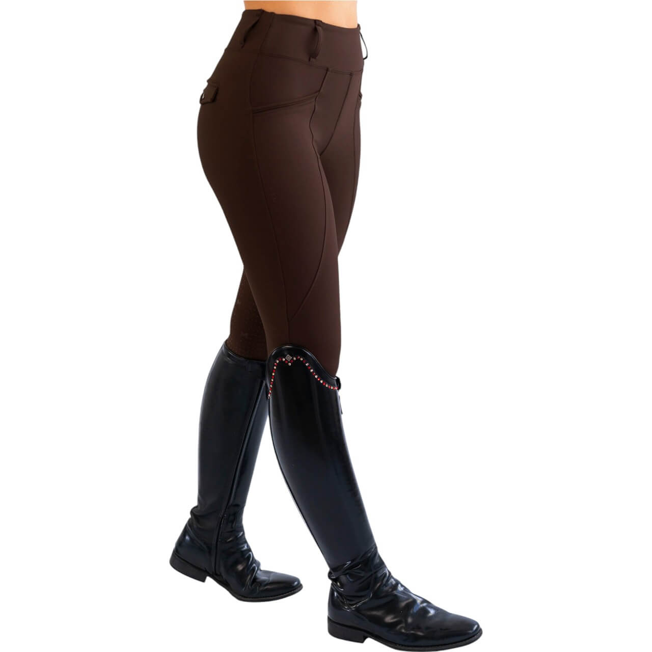 Reitleggings Damen Full-Grip Pro Riding Leggings
