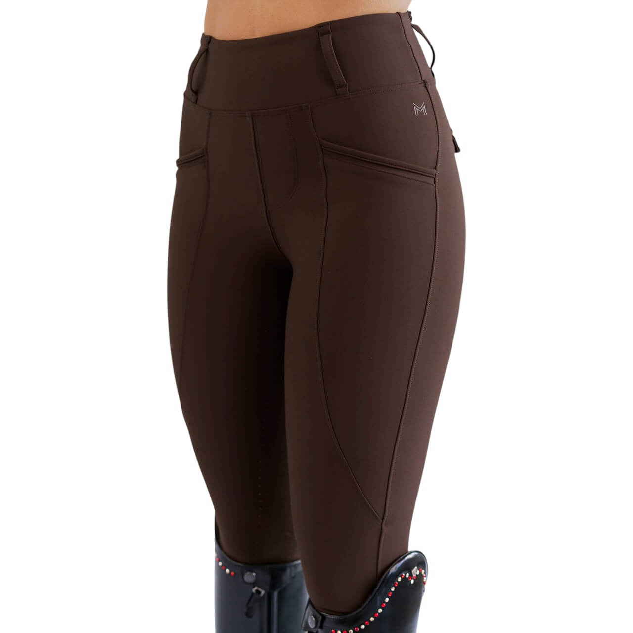 Reitleggings Damen Full-Grip Pro Riding Leggings