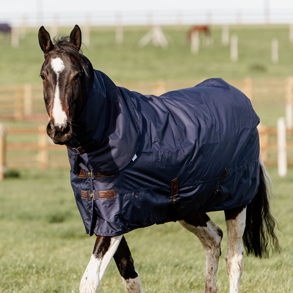 Turnout Rug 0g with Neck Part All Weather Quick Dry Fleece Turnout Rug