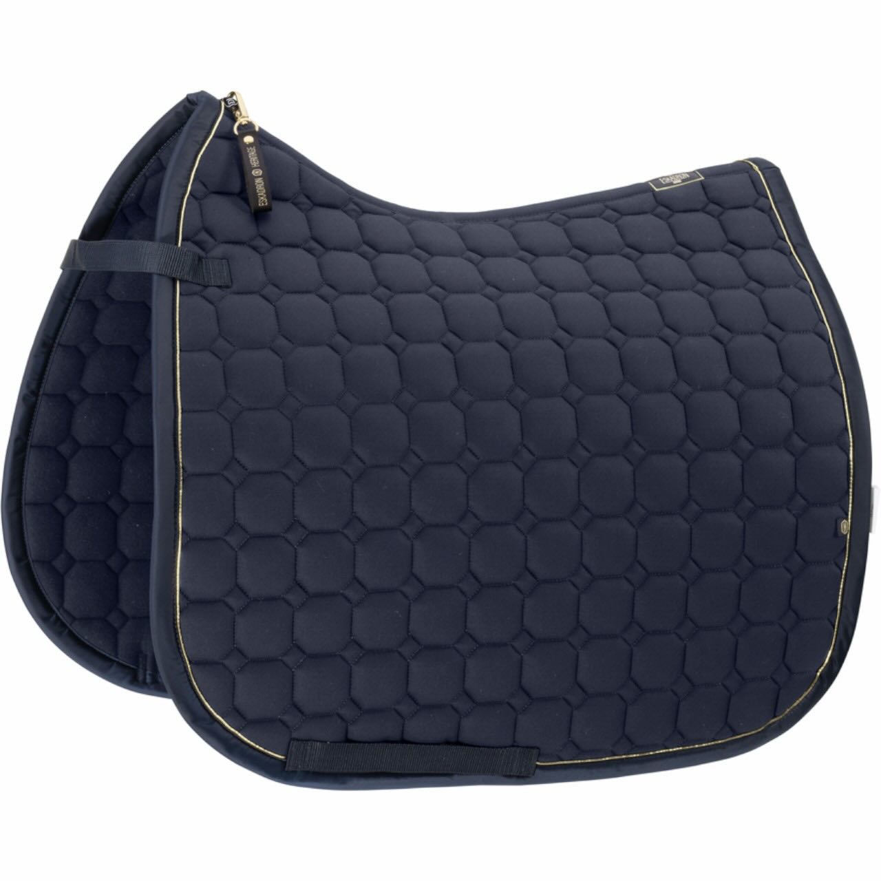 Eskadron Dressurschabracke Cotton Heritage 2025 Schabracke, Navy, Produkt allein auf weißem Hintergrund.