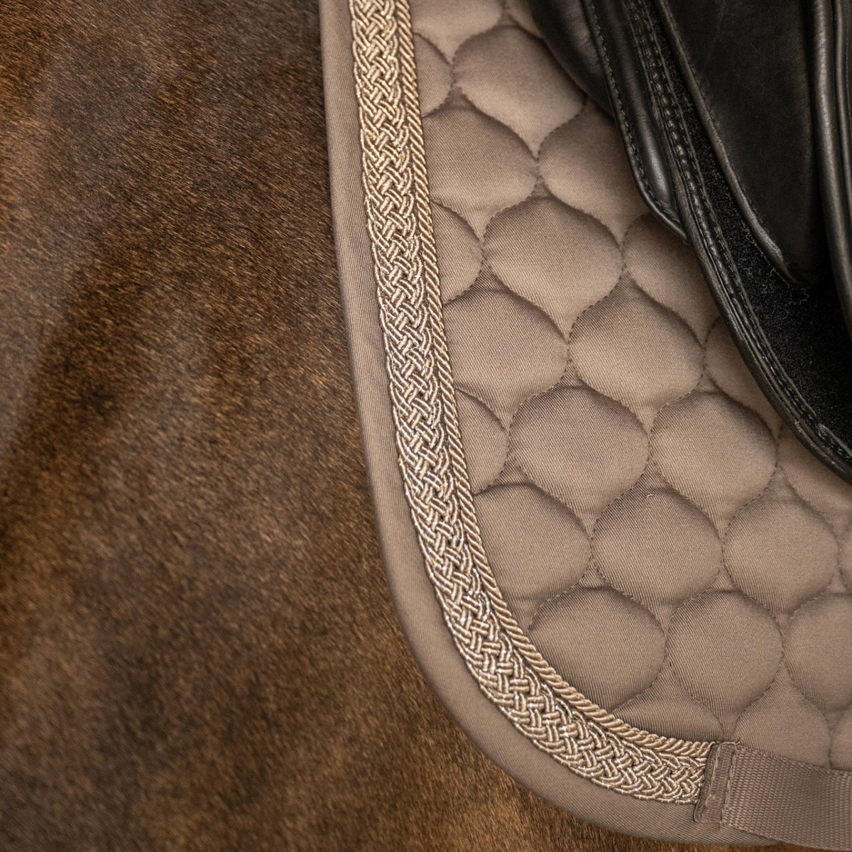 Sottosella da dressage Classic Onion Plaited Glitter Rope