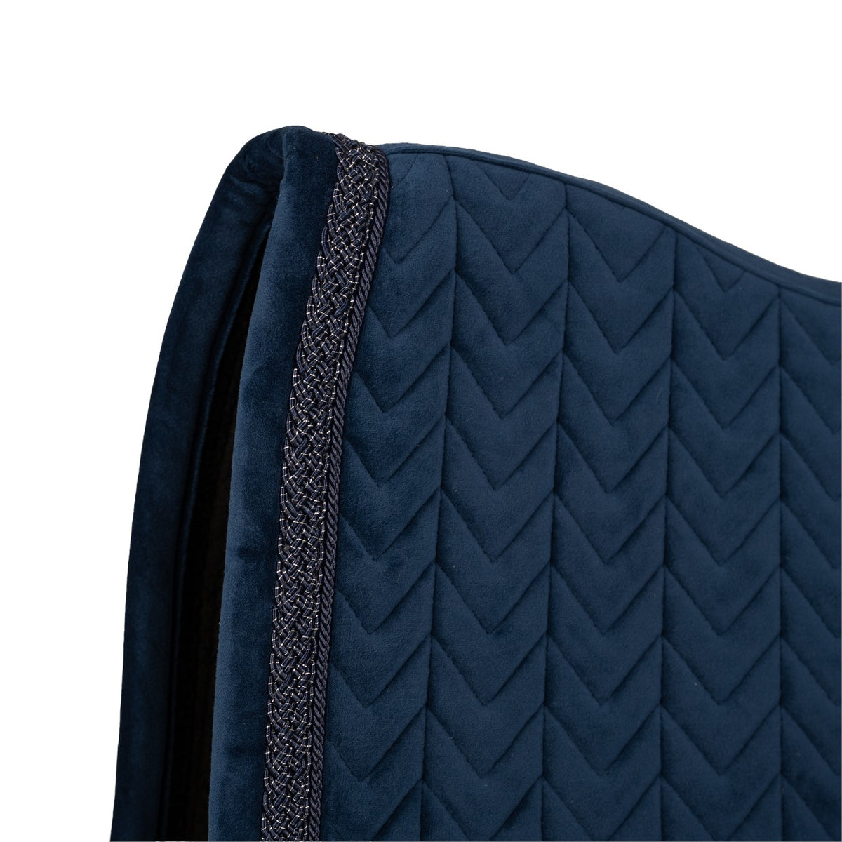 Sottosella da dressage Velvet Fishbone Plaited Glitter Rope