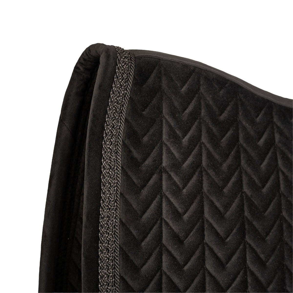Dressurschabracke Velvet Fishbone Plaited Glitter Rope