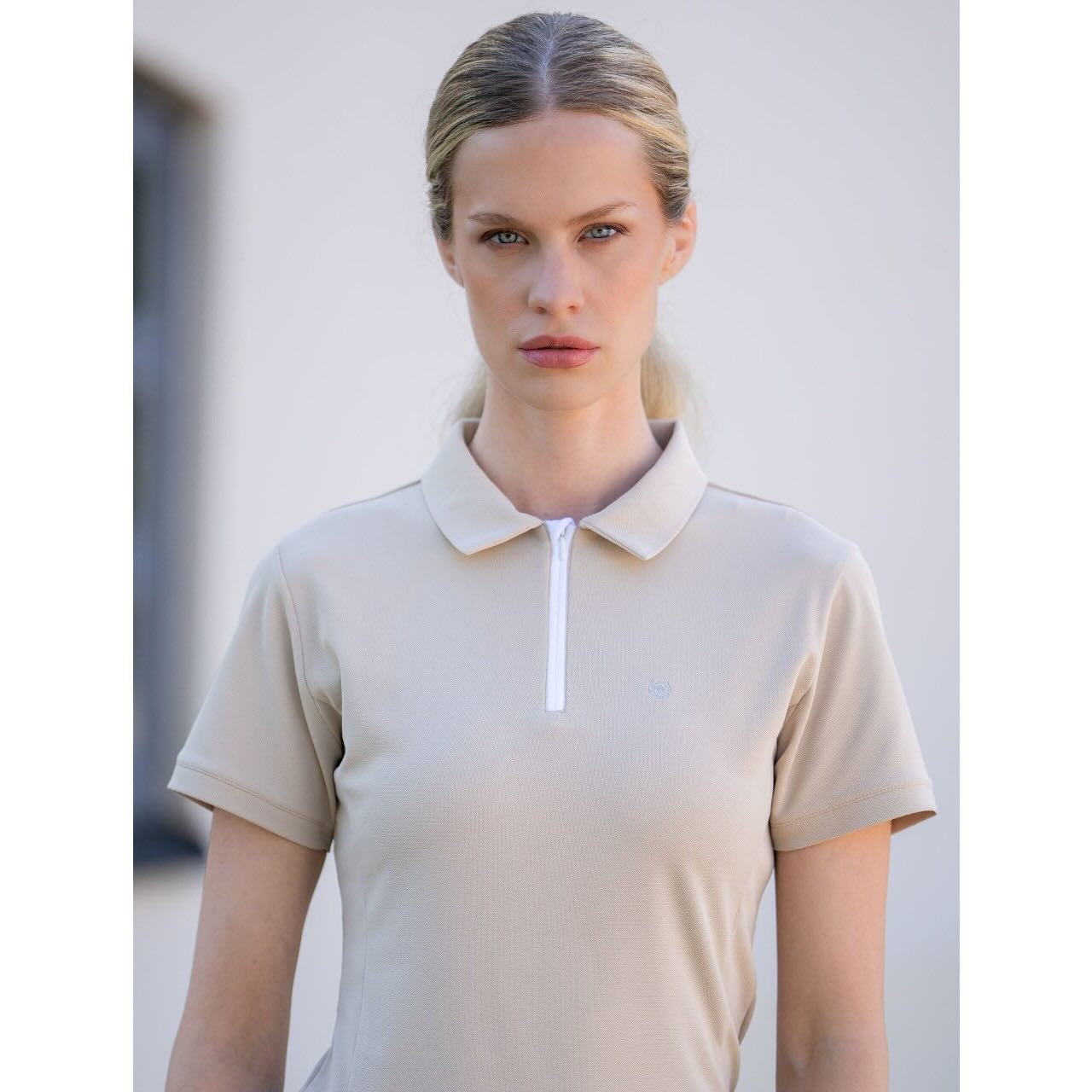Poloshirt Damen Zip-Shirt