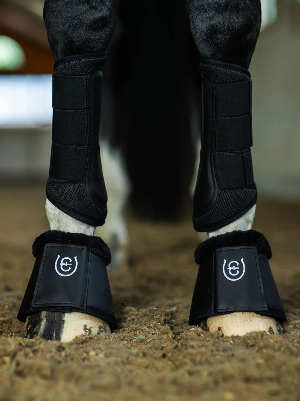 Dressurgamaschen Everyday Black Mesh Brushing Boots