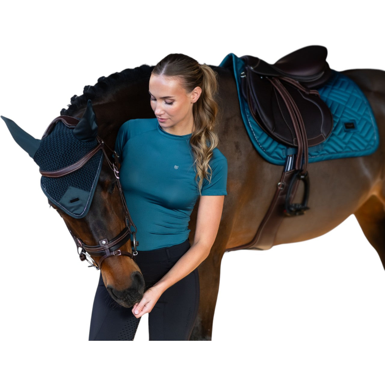 Fliegenhaube Modern Teal Blue Fliegenmütze