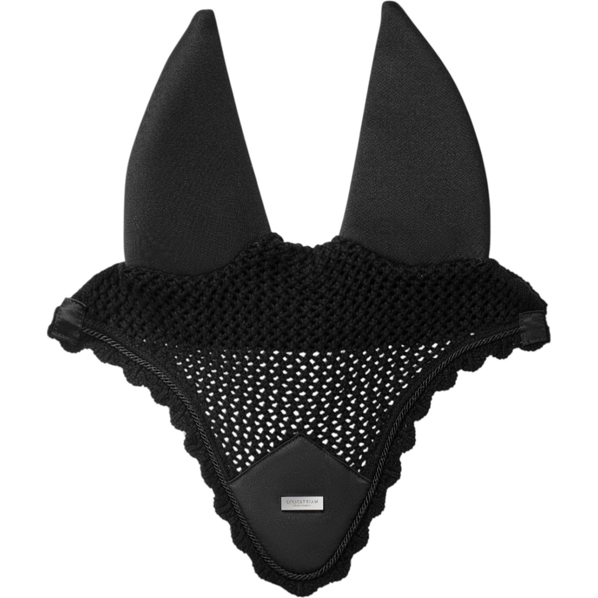 Fliegenhaube Padded Black Silver Edition Fliegenmütze