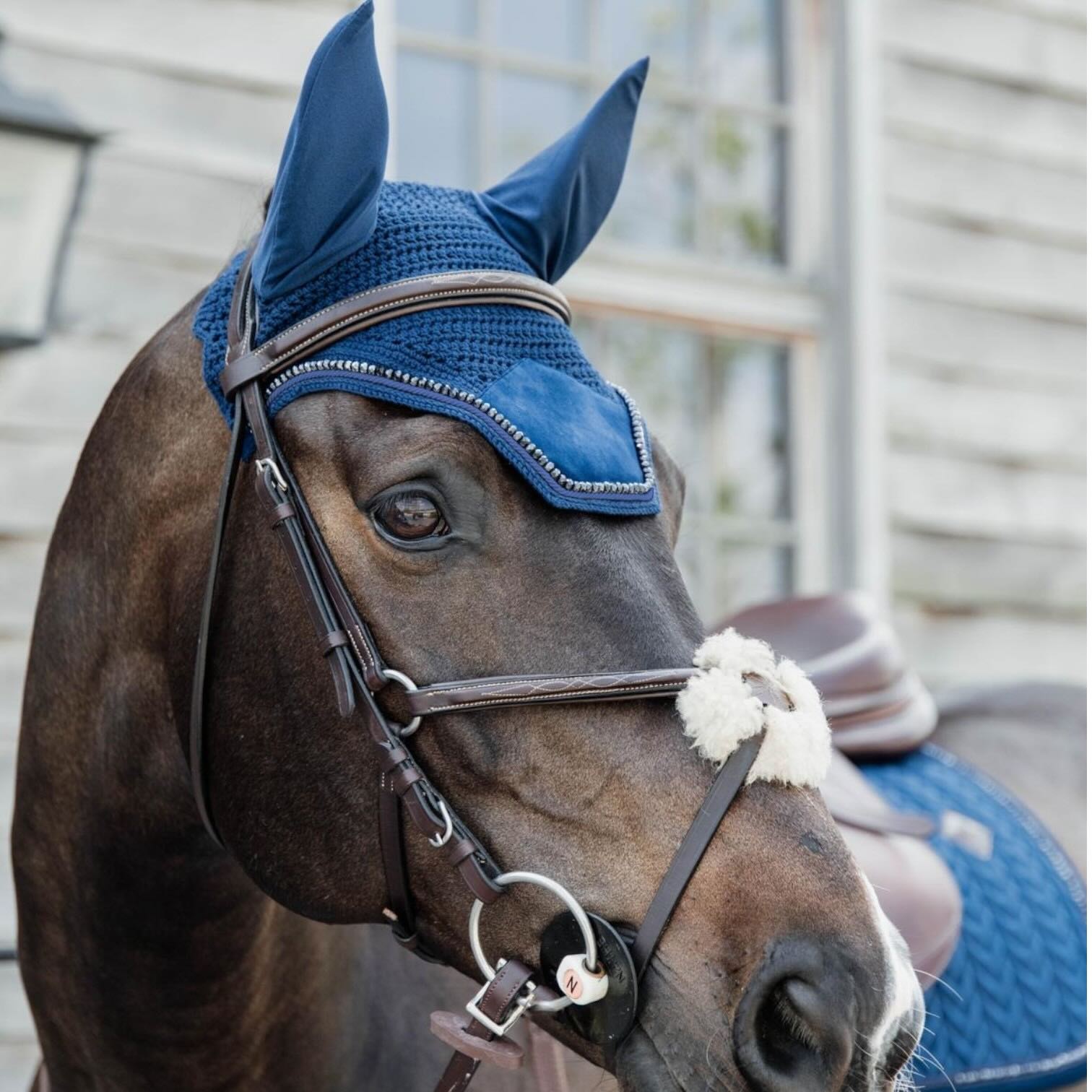 Fliegenhaube Wellington Velvet Pearls Soundless Fliegenmütze