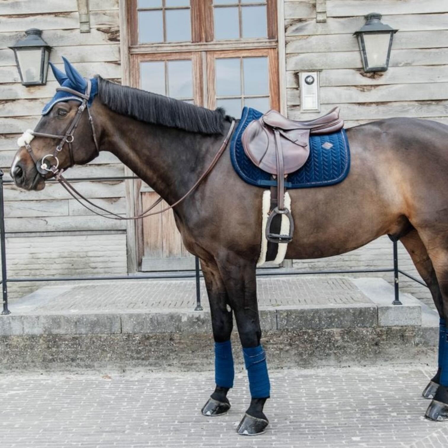 Fliegenhaube Wellington Velvet Pearls Soundless Fliegenmütze