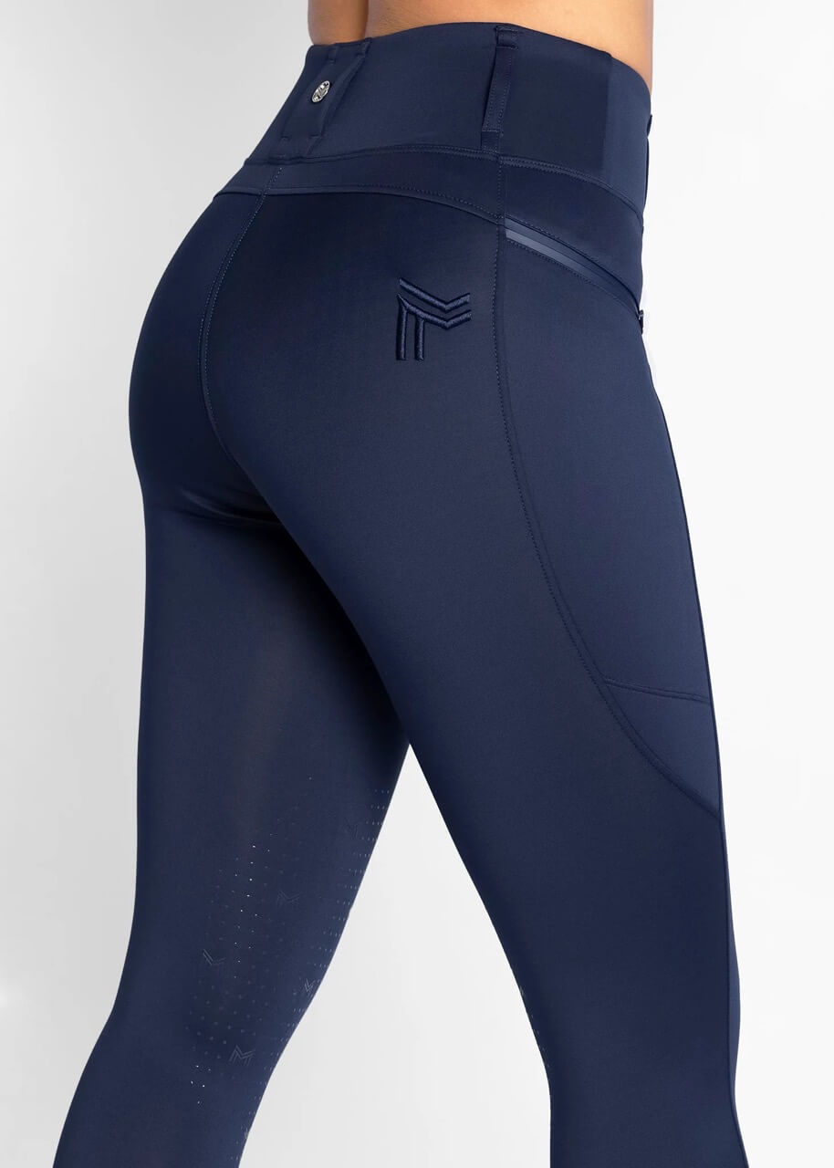 Reitleggings Damen Knee-Grip Studio Damenreitleggings