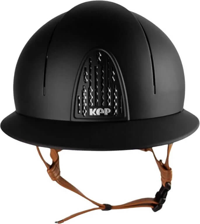 Reithelm Cromo Smart Polo BGE mit Beigen Kinnriemen