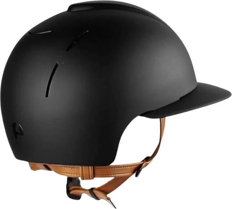 Reithelm Cromo Smart Polo BGE mit Beigen Kinnriemen