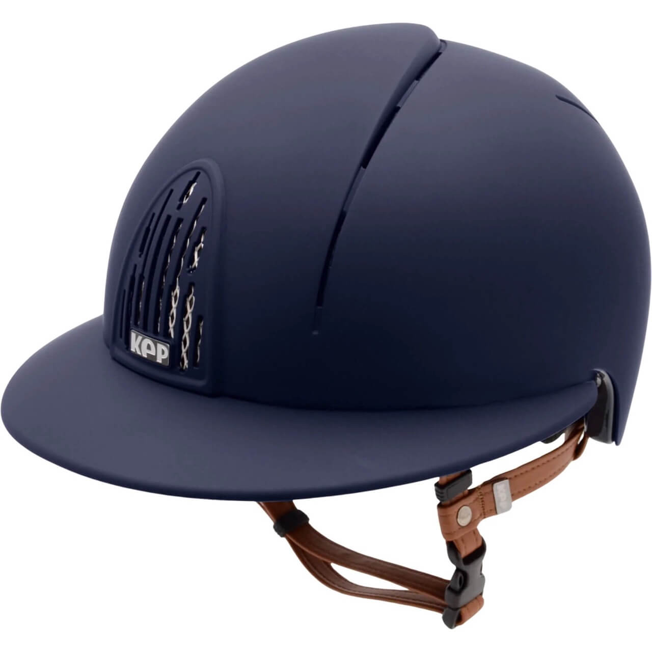 Reithelm Cromo Smart Polo BGE mit Beigen Kinnriemen