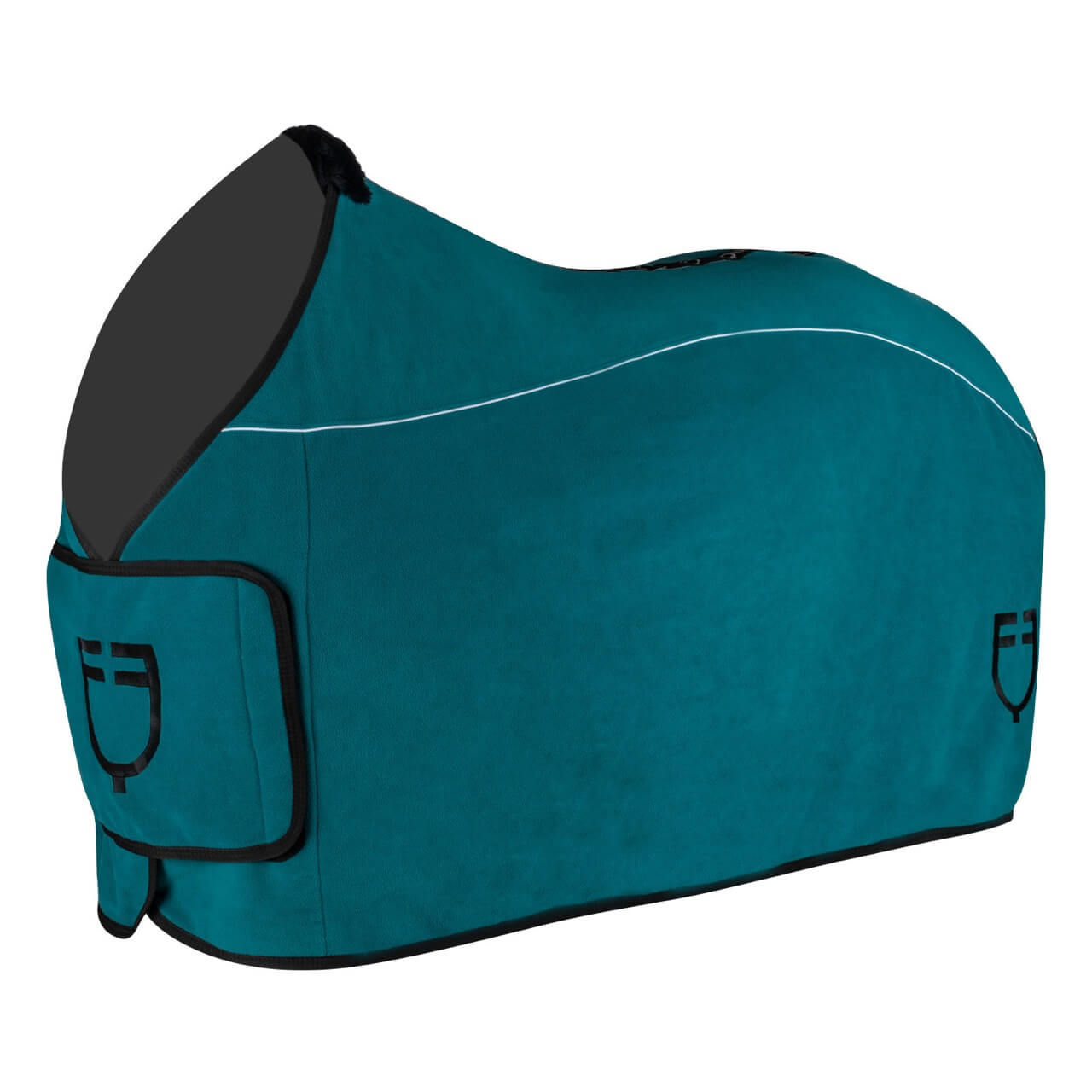 Abschwitzdecke Fleece mit Frontverschluss