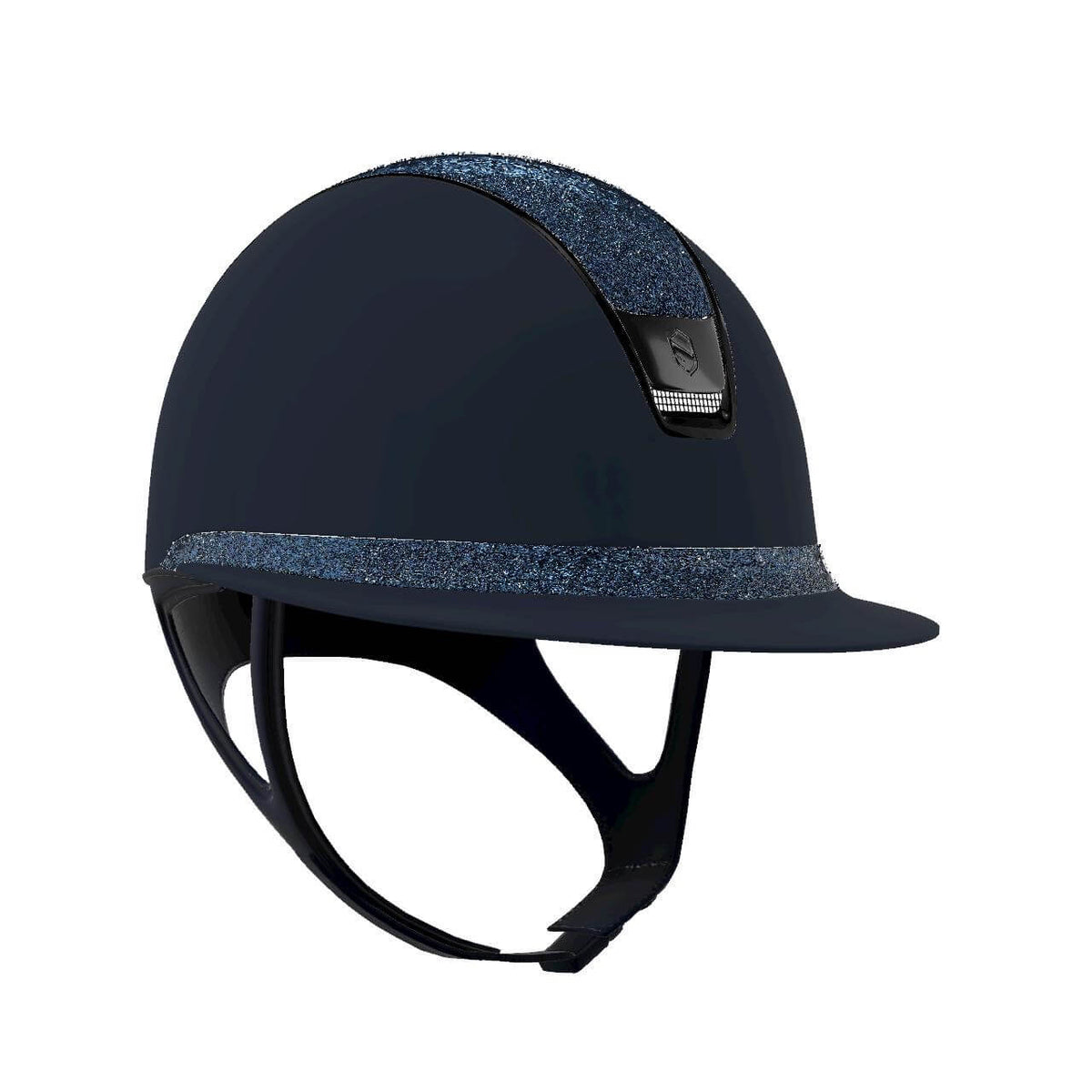Reithelm Miss Shield 2.0 Blue Shadowmatt Top + Frontal Band CrFabric Trim + Blason Black Chrome
