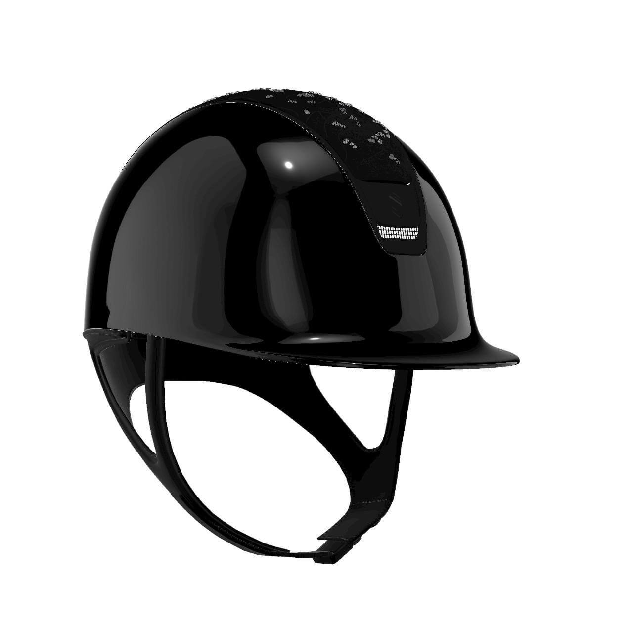 Reithelm 2.0 Black Shadowglossy Top Crystal Leaf Trim + Blason Matt Black