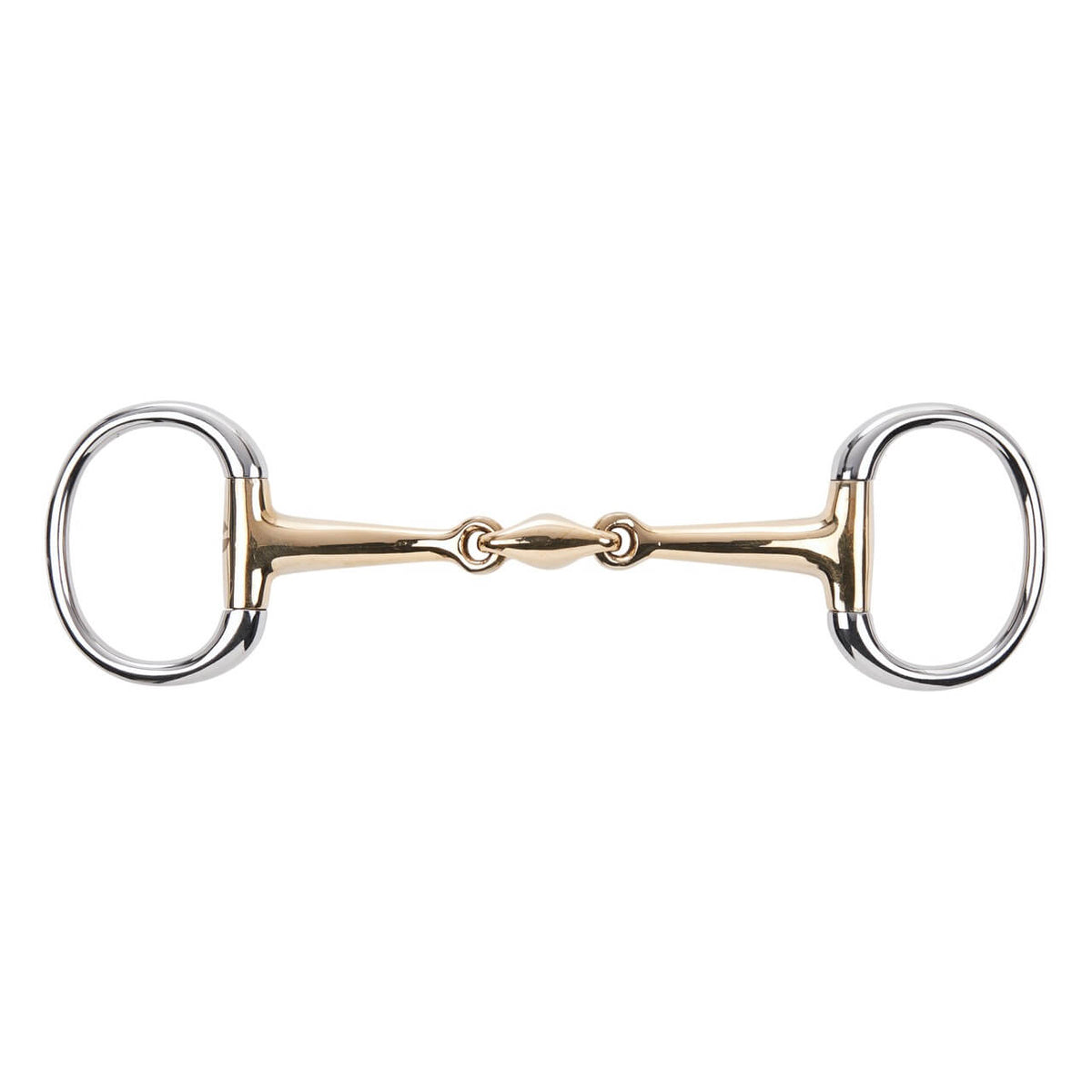 Unterlegtrense Olivenkopf Doppelt Gebrochen KAUGAN® 14 mm Gebiss