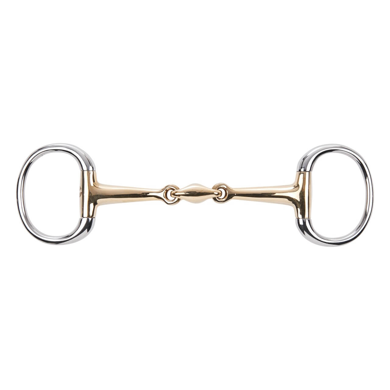 Unterlegtrense Olivenkopf Doppelt Gebrochen KAUGAN® 14 mm Gebiss