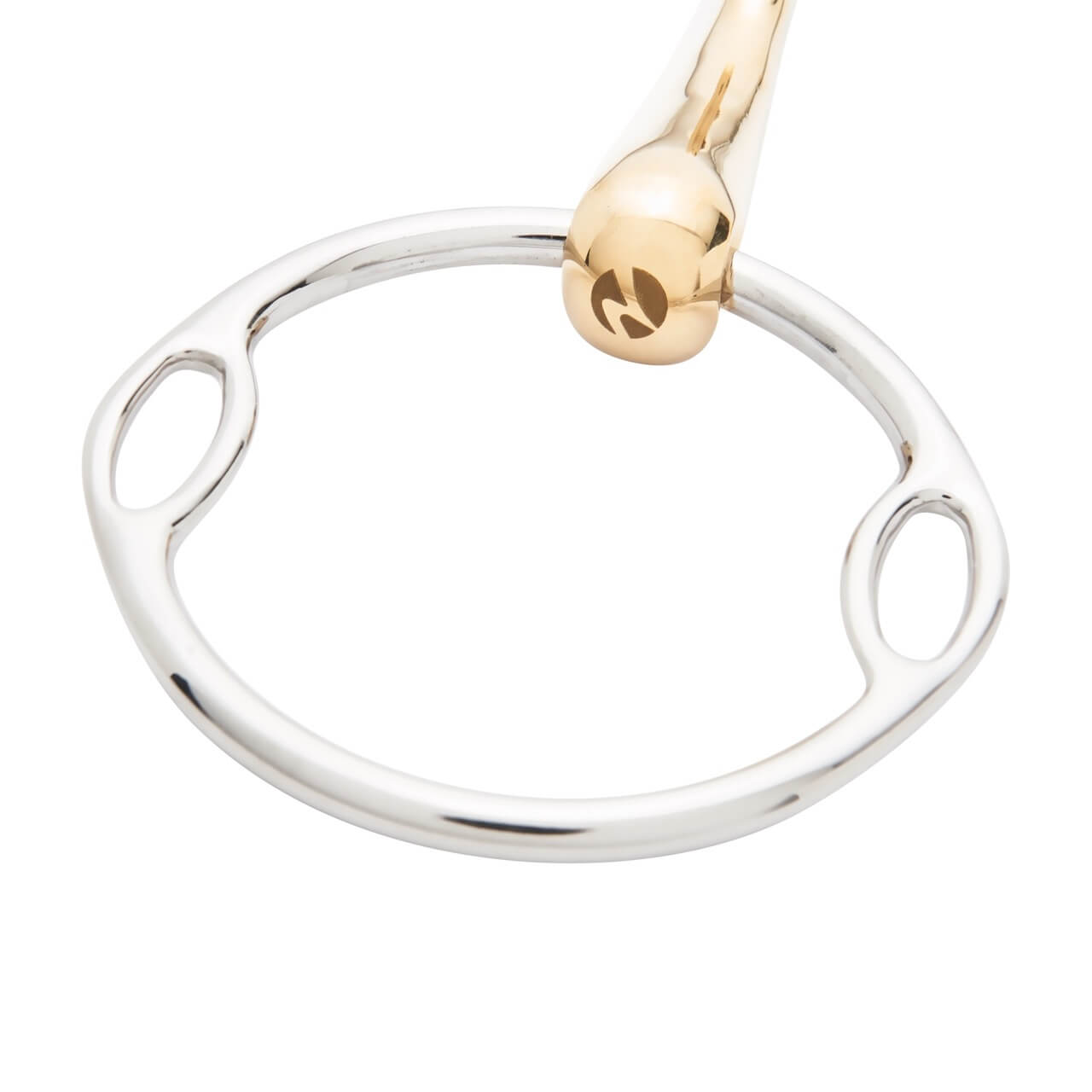 Multi-Ring-Gebiss Wassertrense Einfach Gebrochen KAUGAN®-Shaped 14 mm Soft-Ring